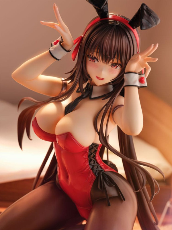Amakano 2+ PVC Statue 1/4 Yuuhi Kurohime Bunny Suit Ver. 32 cm 9