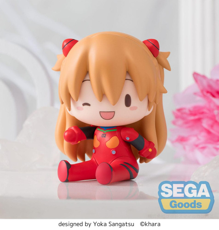 Evangelion: New Theatrical Edition Fuwa Petit Chibi Figure Asuka Plug Suit 8 cm 5