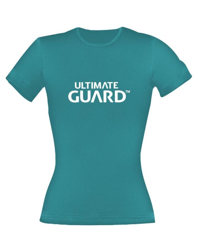 Ultimate Guard Ladies T-Shirt Wordmark Petrol Blue Size M