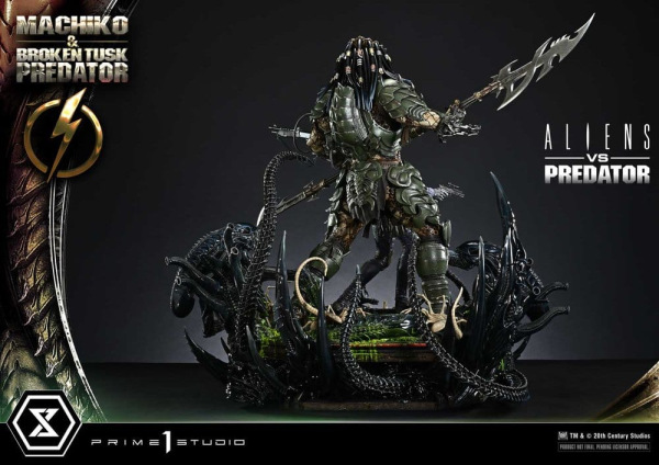 Aliens vs. Predator (Comic) Ultimate Premium Masterline Statue 1/4 Machiko & Broken Tusk Predator 79 8