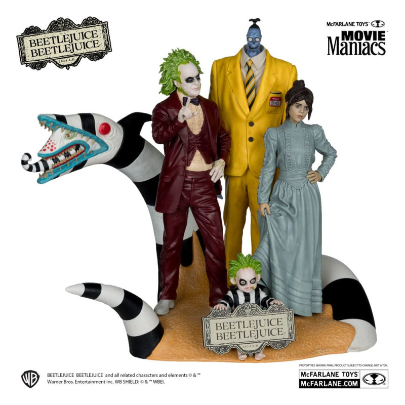Beetlejuice Beetlejuice Movie Maniacs PVC Statue 4-Pack 15 cm 2