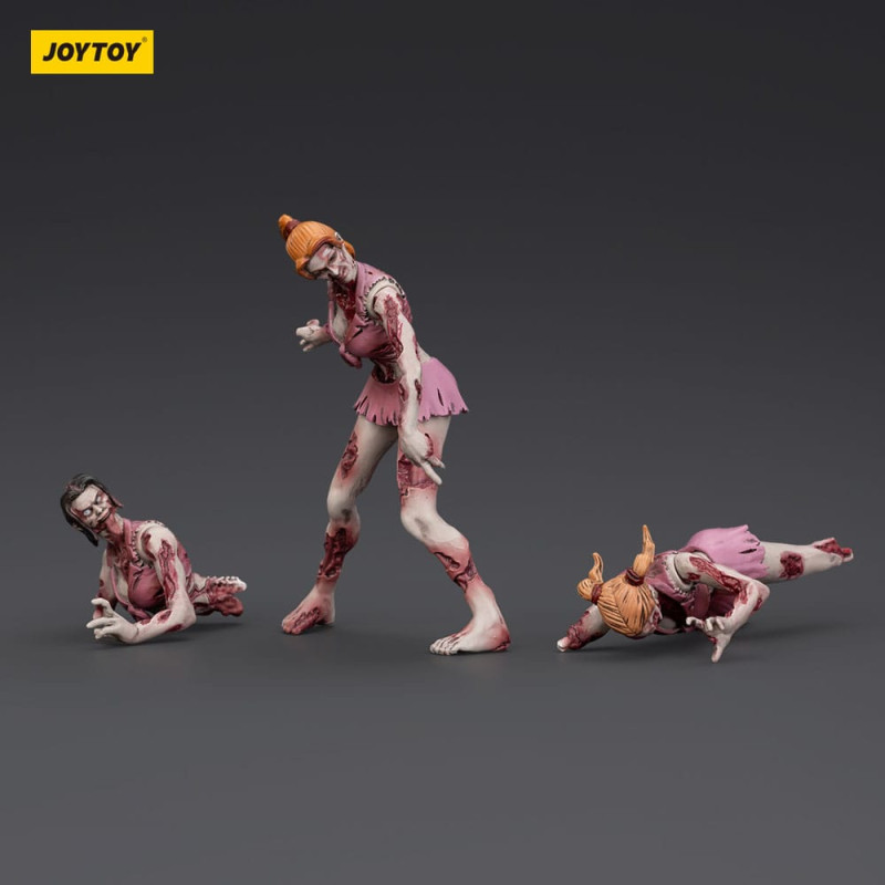 Zombie Dark Source Action Figures 3-Pack Cheer Leaders 8 cm 3
