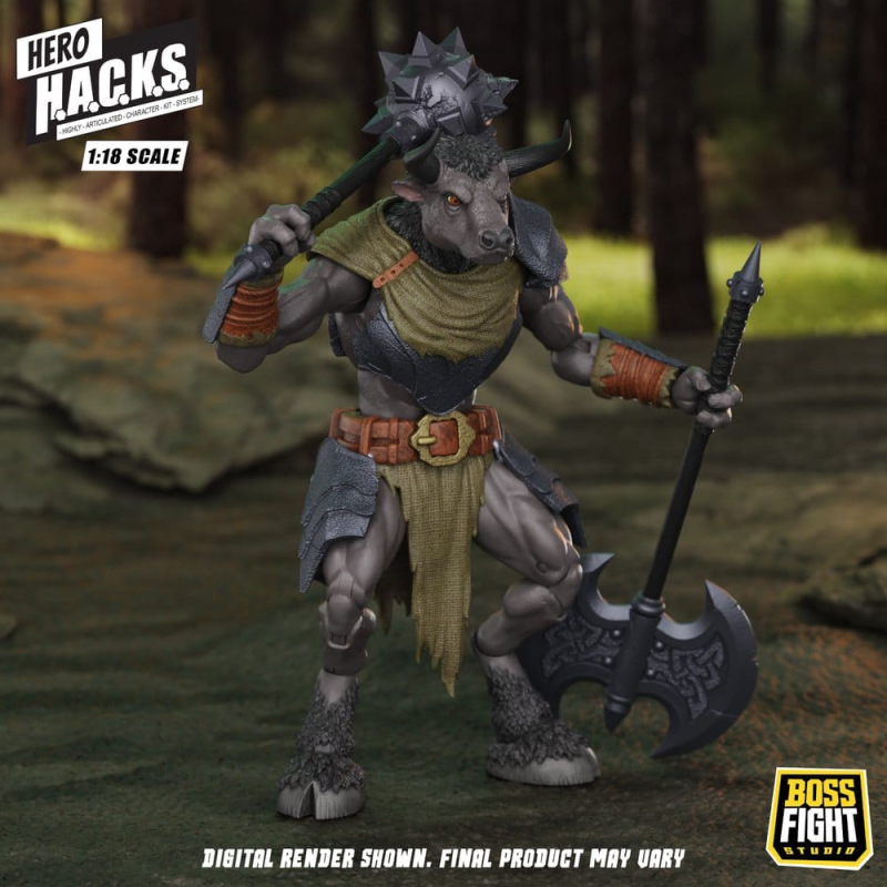 Hero H.A.C.K.S. Core Action Figure 1/18 Heroes and Villains Wave 1 Minos Auroxos: Labyrinthian Warri 1
