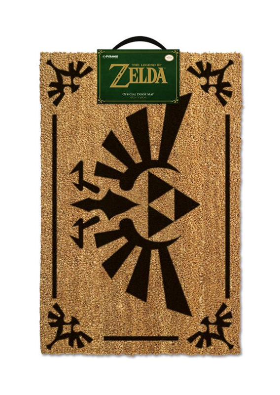 The Legend of Zelda Doormat (Triforce Black) 60 x 40 cm