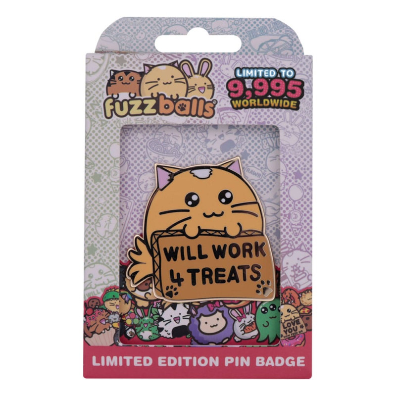 Fuzzballs Pin Badge Whisky Will Work 4 Treats Limited Edition 2
