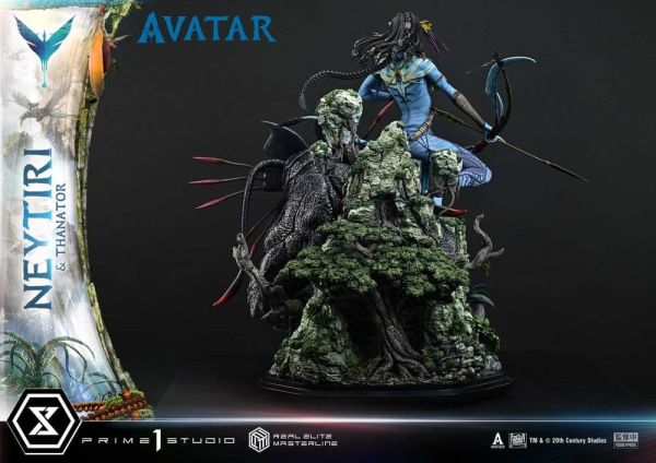 Avatar (Film) Real Elite Masterline Series Statue 1/4 Neytiri & Thanator Deluxe Version 75 cm 8