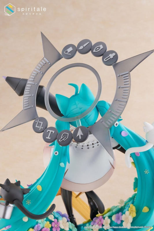 Hatsune Miku x Naoki Saito PVC Statue 1/7 My Figure Making! The Painter Ver. 34 cm 11