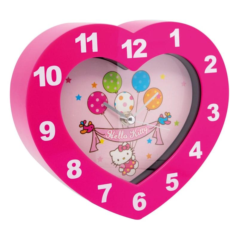 Sanrio Wall Clock Hello Kitty Heart Shaped