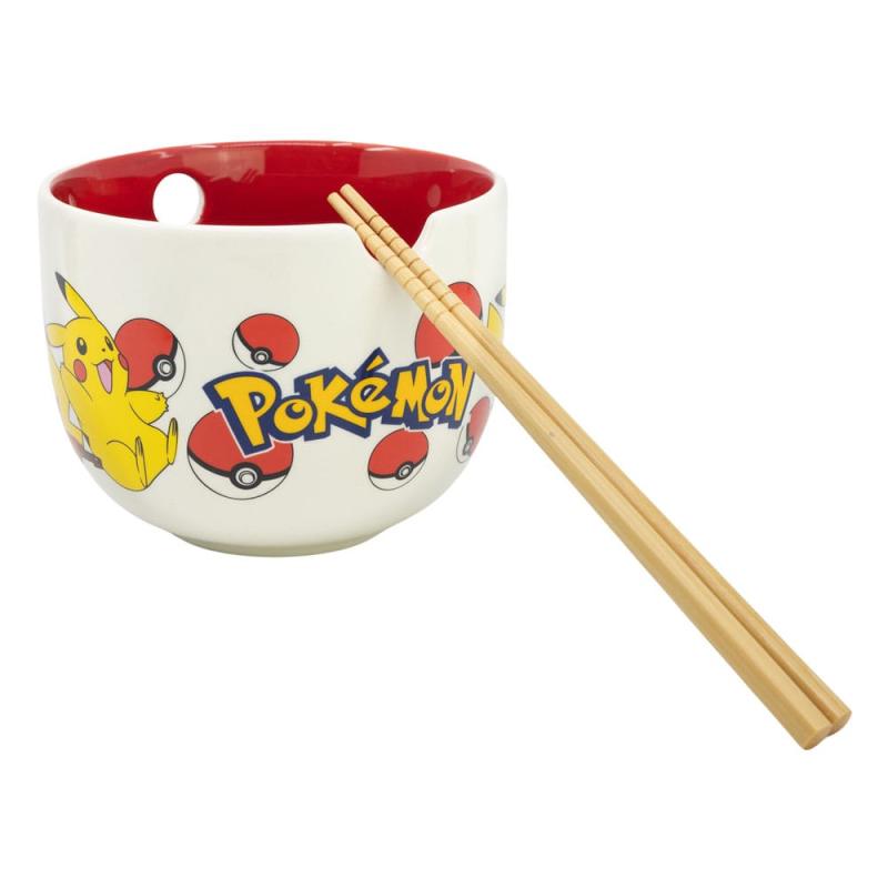 Pokémon Ramen Bowl with Chopsticks Face