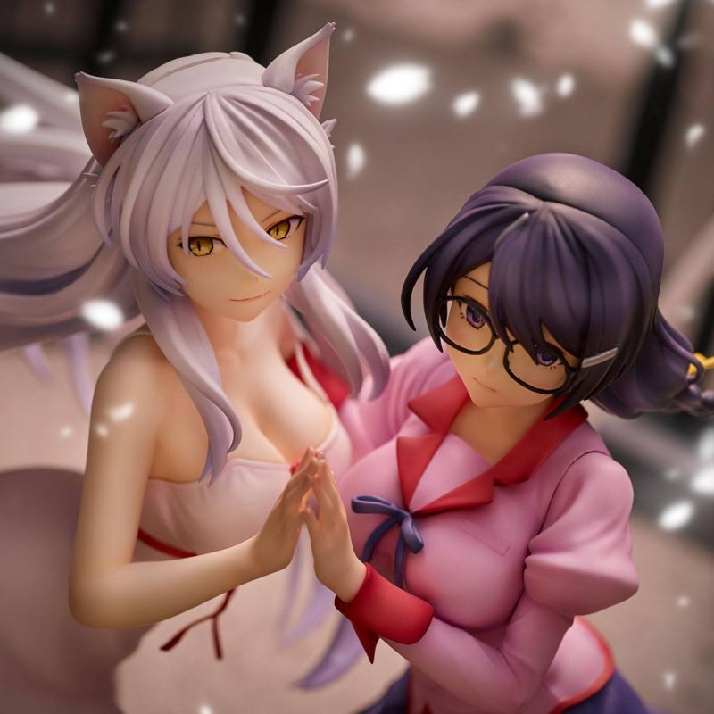 Nekomonogatari Monogatari Series PVC Statues Tsubasa Hanekawa Set (re-run) 19 cm