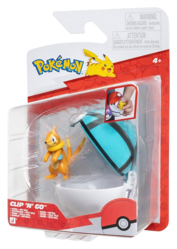 Pokémon Clip 'n' Go Action Figure Buizel & Net Ball 1