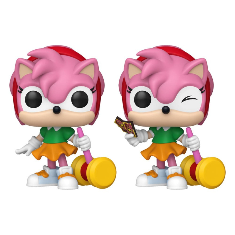Sonic - The Hedgehog POP! Games Vinyl Figures Amy Rose with Piko Hammer with Chase 9 cm Assortment (