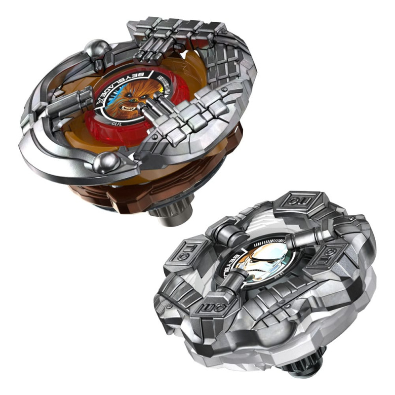 Beyblade X and Star Wars Collab Chewbacca 4-80LF vs. Stormtrooper 5-70B 4