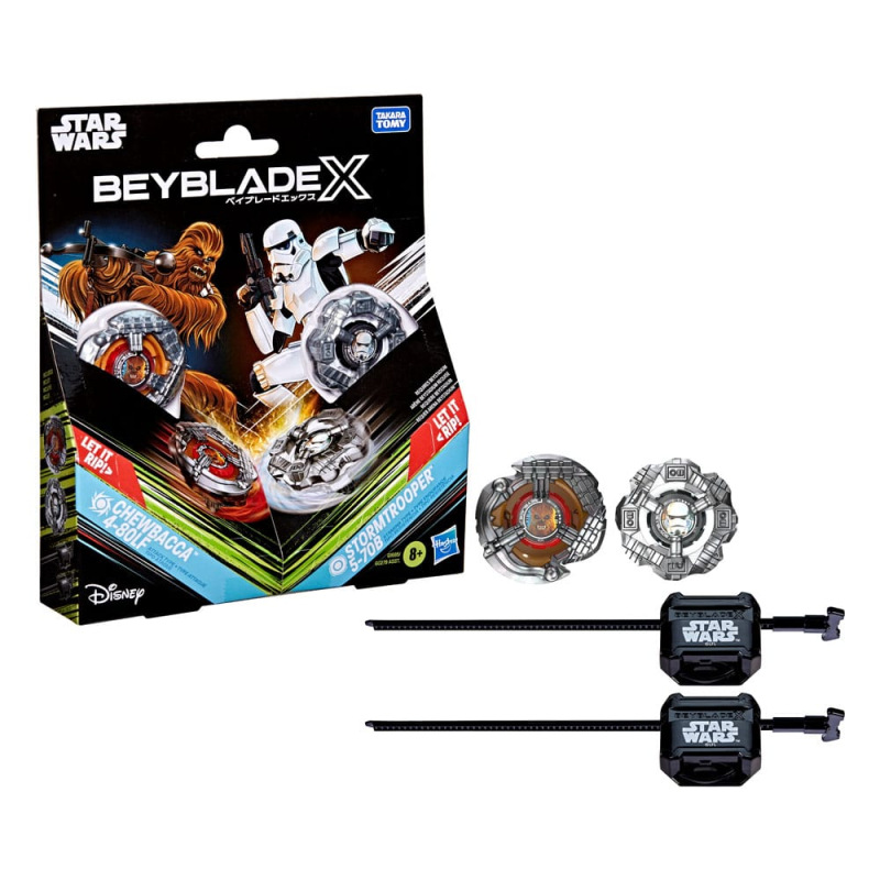 Beyblade X and Star Wars Collab Chewbacca 4-80LF vs. Stormtrooper 5-70B 2