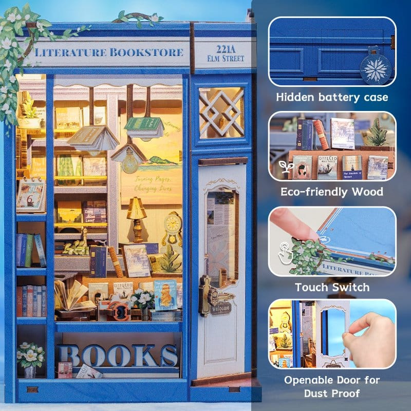Book Nook Literature Bookstore 17 x 12 cm 1