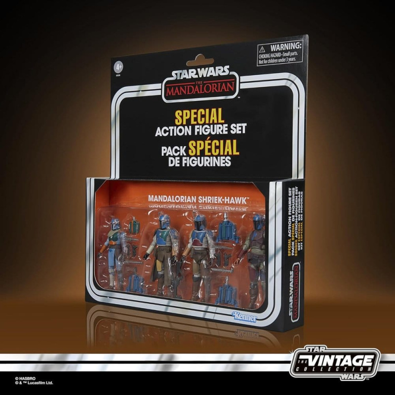 Star Wars The Mandalorian Vintage Collection Action Figure 4-Pack Mandalorian Shriek-Hawk 10 cm 3