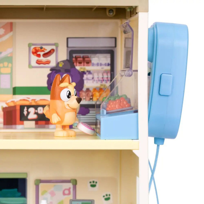 Bluey Mini Figure Playset Bluey Let's Play Chef Supermarket 7