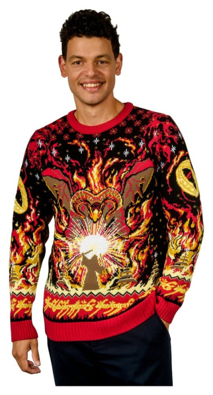 Lord of the Rings Christmas Sweater Balrog Size XL 1
