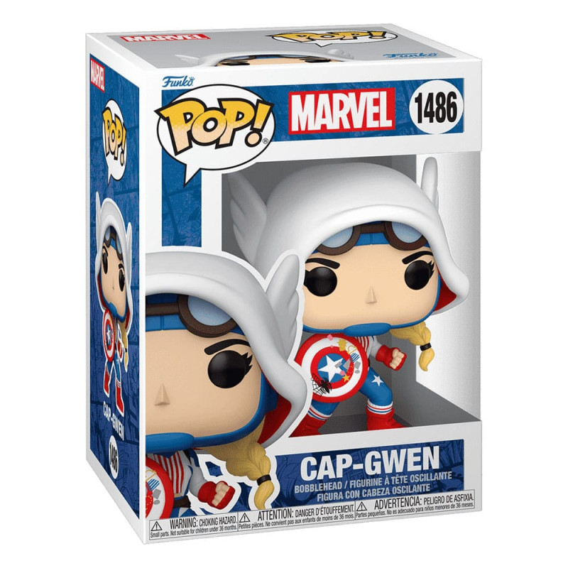 Marvel POP! Vinyl Figure Cap-Gwen 9 cm 1
