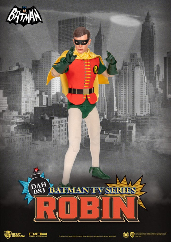 DC Comics Dynamic 8ction Heroes Action Figure 1/9 Batman TV Series Robin 24 cm 6