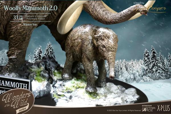 Historic Creatures The Wonder Wild Series Statue The Woolly Mammoth 2.0 22 cm