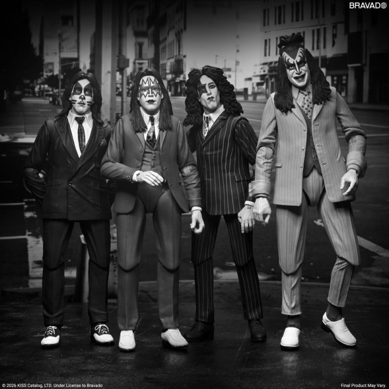 KISS Action Figures 4-Pack Dressed to Kill Album Cover 18 cm 3