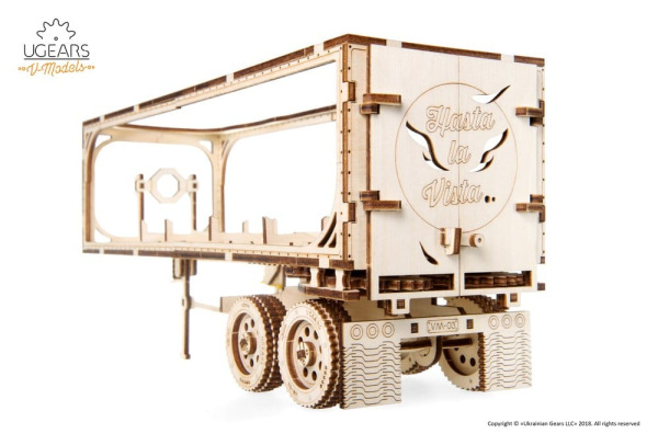 Ugears 3D Wooden Puzzle Trailer for Heavy Boy Truck VM-03 14