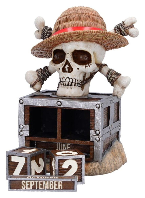 One Piece Perpetual Calendar Luffy Jolly Roger 16 cm 4