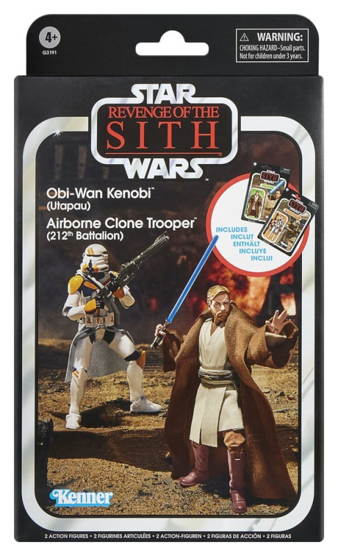 Star Wars Episode III Vintage Collection Action Figure 2-Pack Obi-Wan Kenobi & Airborne Clone Troope 2
