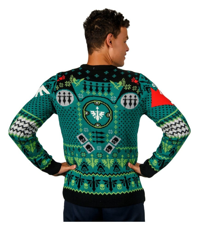 Warhammer 40,000 Christmas Sweater Dark Angels Size XXL 3