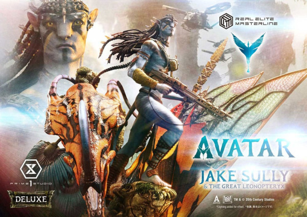 Avatar (Film) Real Elite Masterline Series Statue 1/4 Jake Sully & The Great Leonopteryx Deluxe Ver. 1