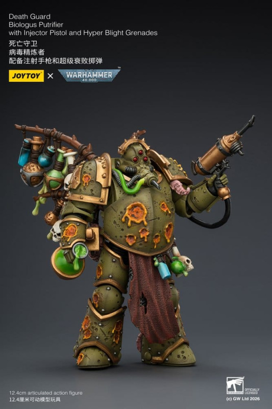 Warhammer 40,000 Action Figure Death Guard Biologus Putrifier 12 cm 2