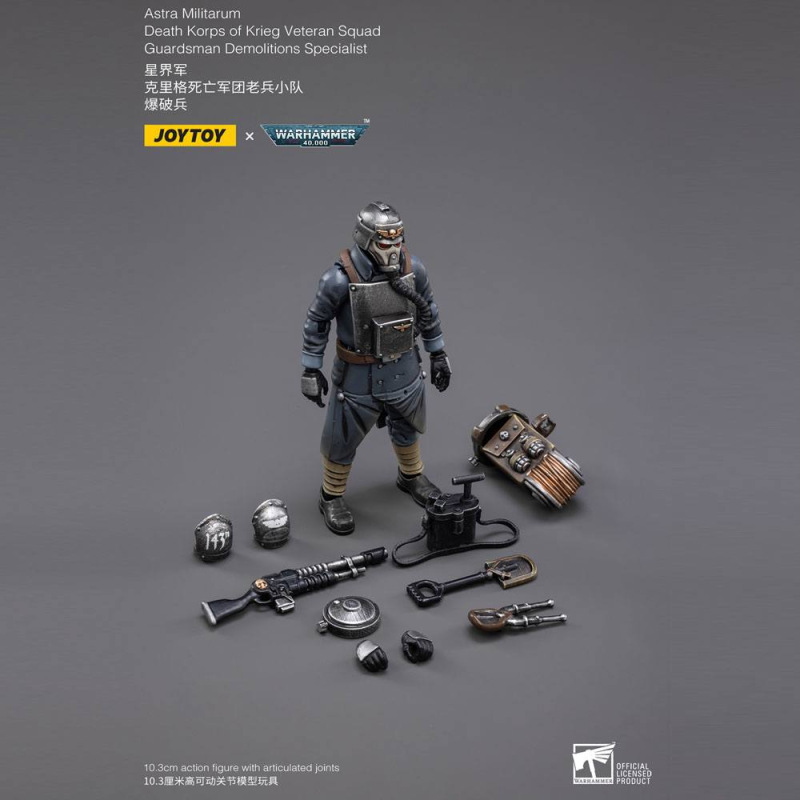 Warhammer 40k Action Figure 1/18 Death Korps of Krieg Veteran Squad Guardsman Demolitions Specialist 7