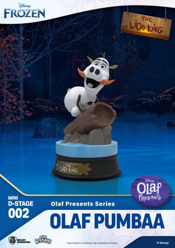 Frozen Mini Diorama Stage PVC Statue Olaf Presents Olaf Pumba 12 cm