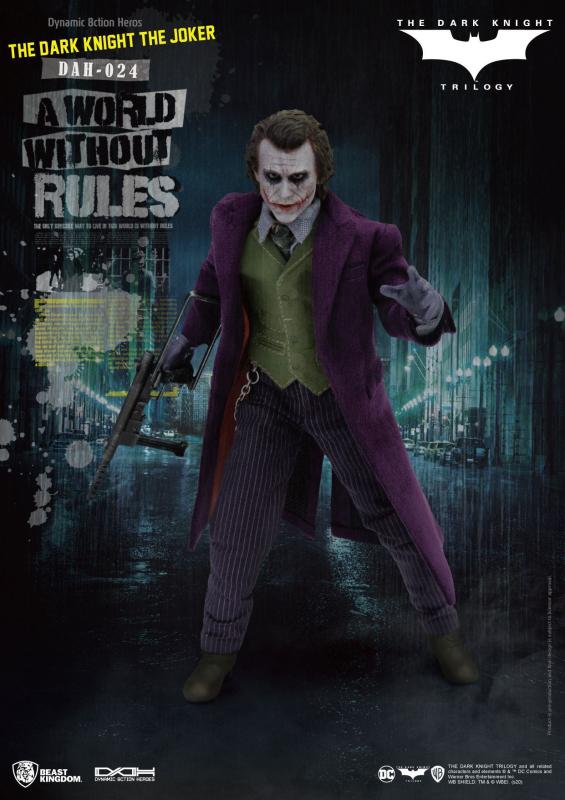 Batman The Dark Knight Dynamic 8ction Heroes Action Figure 1/9 The Joker 21 cm 6