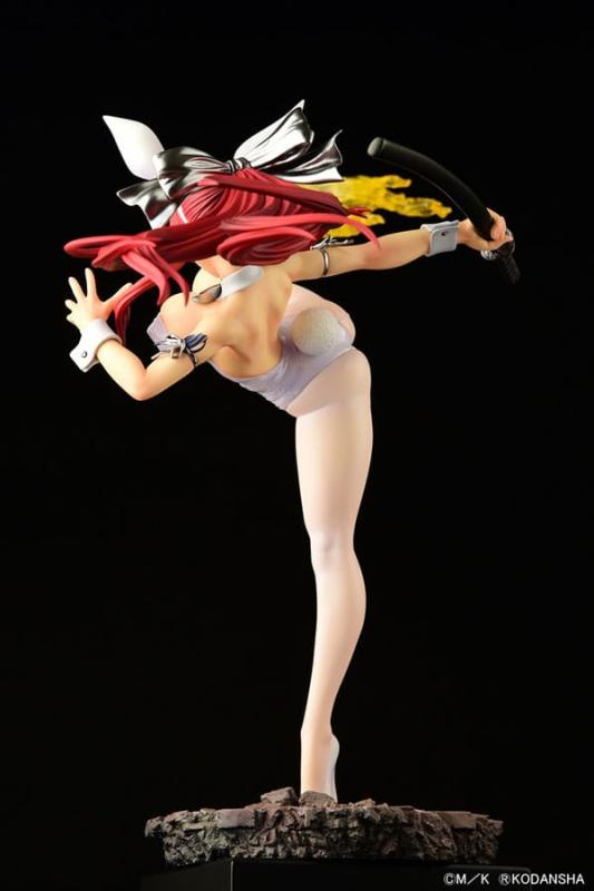 Fairy Tail Statue 1/6 Erza Scarlet High Kick White Bunny Ver. 37 cm