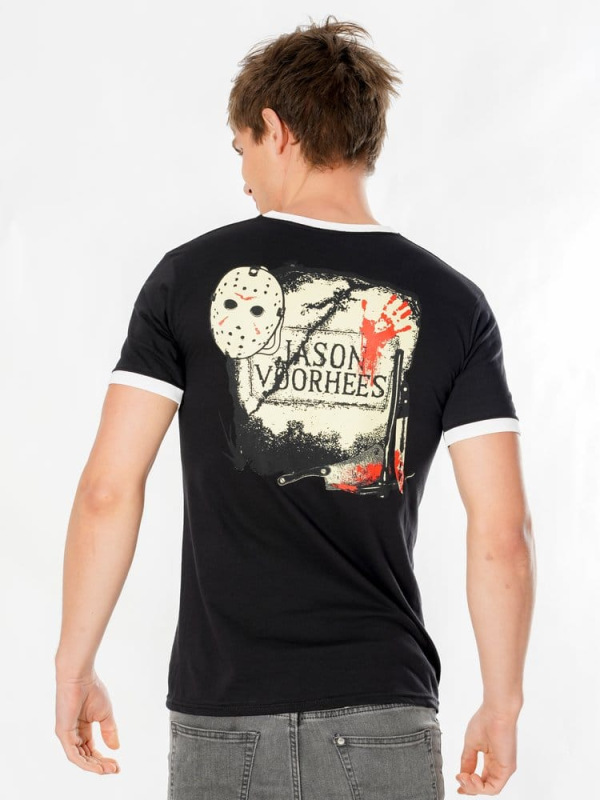 Friday the 13th T-Shirt Life Ring Mask Reverse Size S 2
