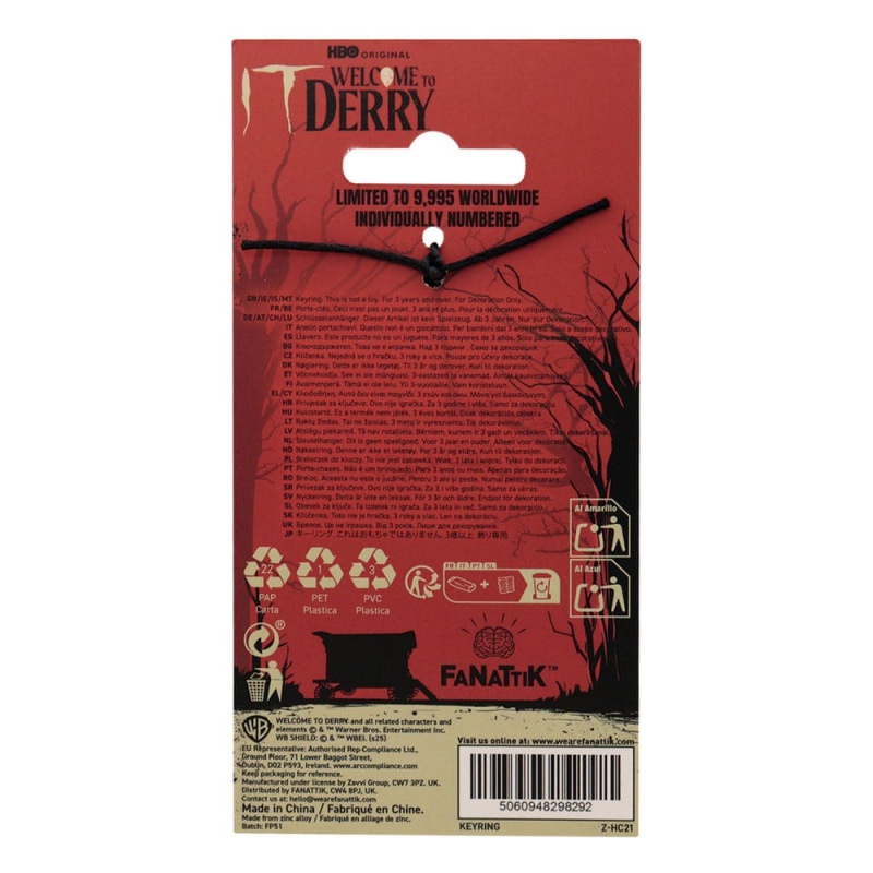 It Keychain Welcome to Derry The Losers Limited Edition 2