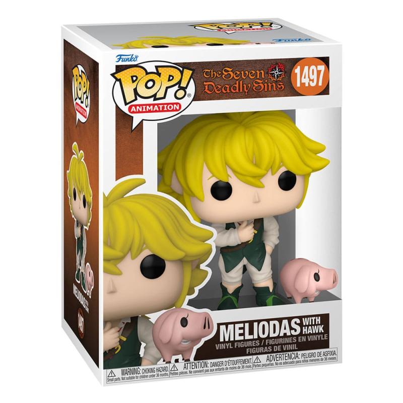 Seven Deadly Sins POP & Buddy! Animation Vinyl Figure Meliodas w/Hawk 9 cm 1