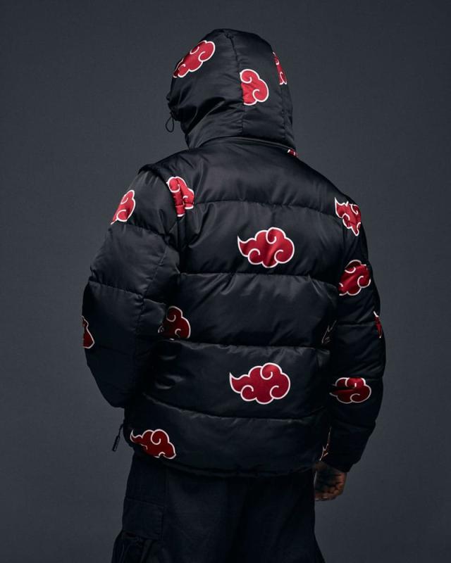 Naruto Puffer Jacket Akatsuki Red Size XXXL