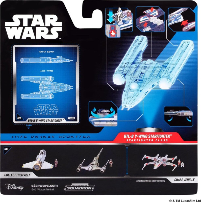 Star Wars Medium Vehicle BTL-B Y-wing Starfighter with Clone Captain Rex 13 cm 5