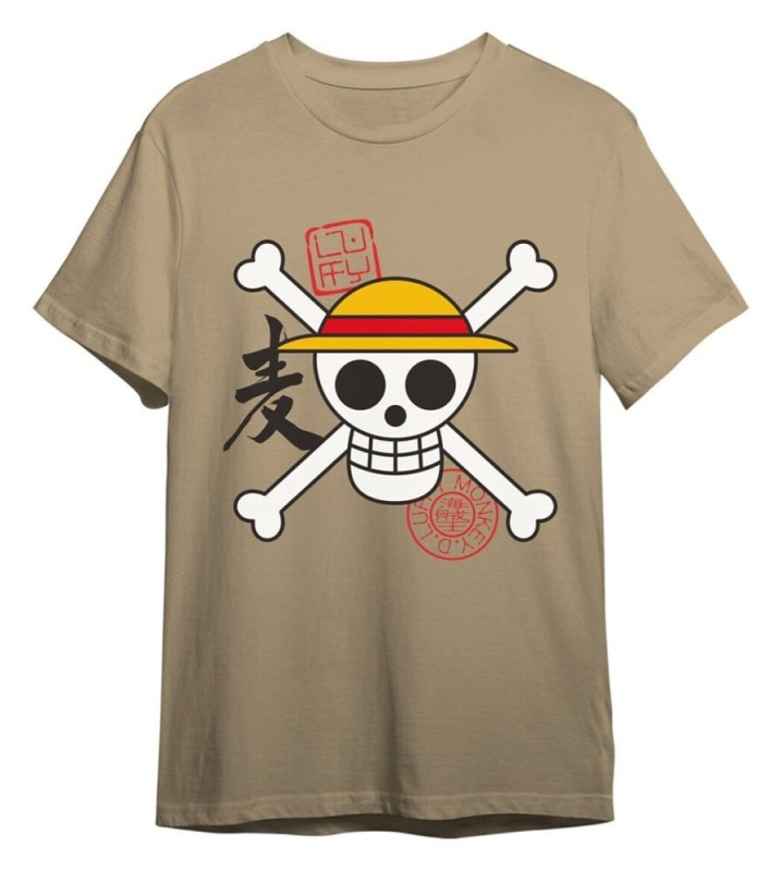 One Piece T-Shirt Skull Sand Size M 1