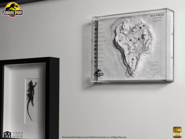Jurassic Park Topographic Map Isla Nublar 10