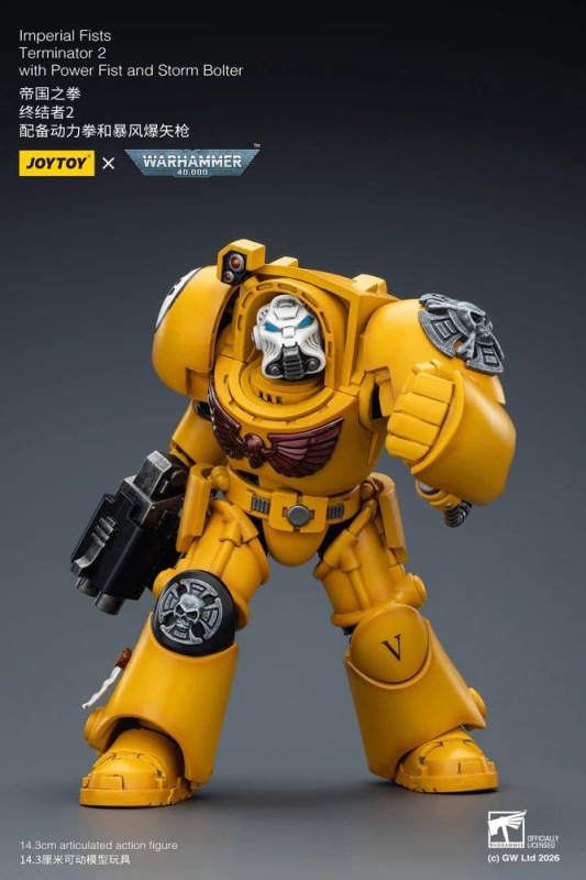 Warhammer 40,000 Action Figure Imperial Fists Terminator 2 with Power Fist and Storm Bolter 14 cm 9