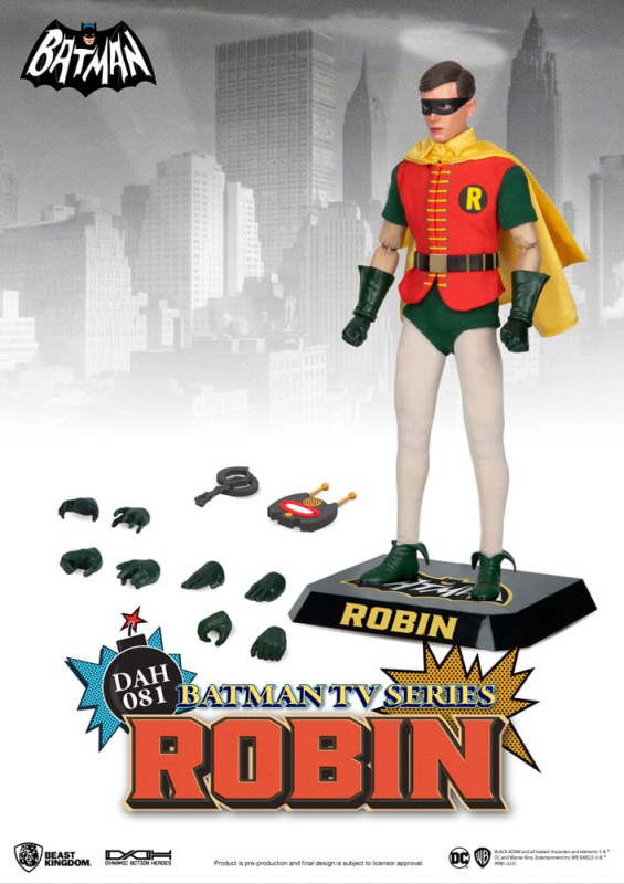 DC Comics Dynamic 8ction Heroes Action Figure 1/9 Batman TV Series Robin 24 cm 4