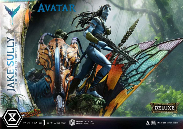 Avatar (Film) Real Elite Masterline Series Statue 1/4 Jake Sully & The Great Leonopteryx Deluxe Ver. 4
