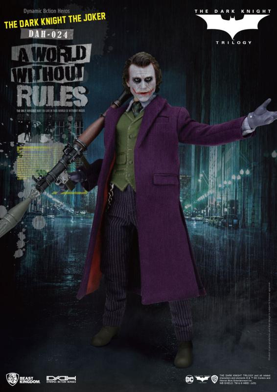 Batman The Dark Knight Dynamic 8ction Heroes Action Figure 1/9 The Joker 21 cm 7