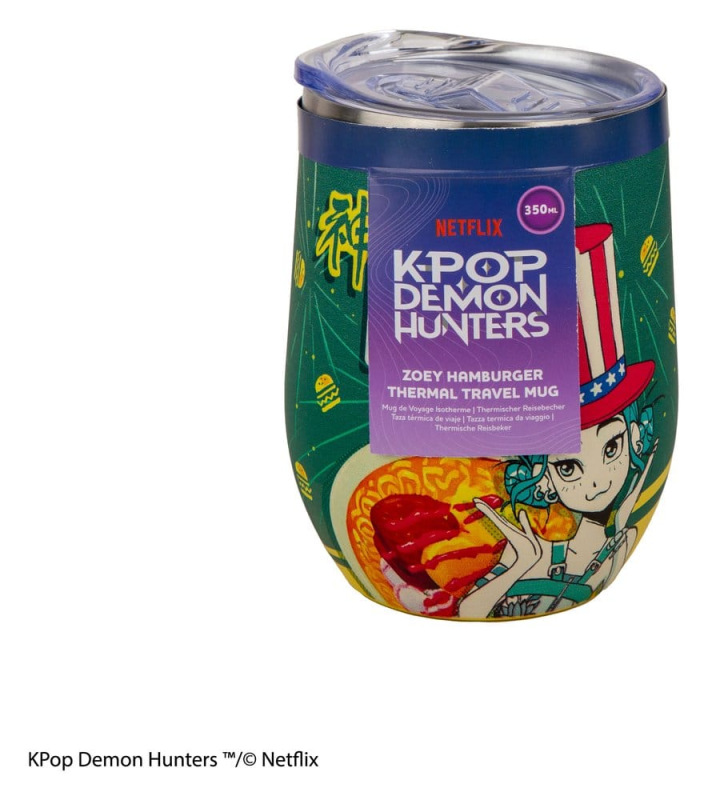 KPop Demon Hunters Travel Mug Zoey Hamburger 2