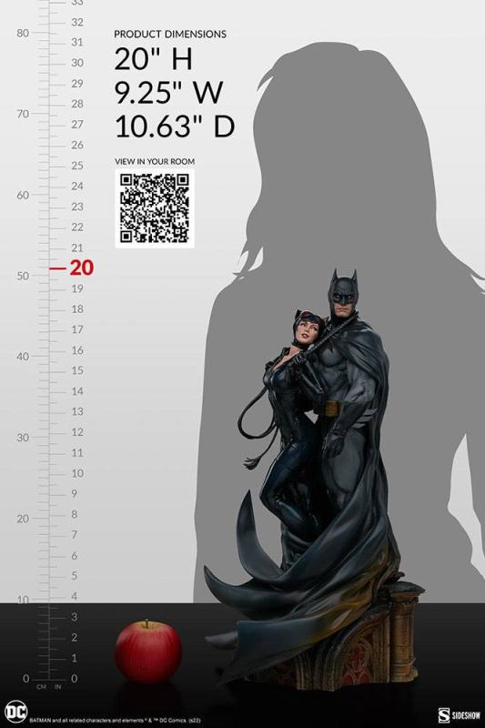 DC Comics: Batman & Catwoman 51 cm Diorama - Sideshow Collectibles
