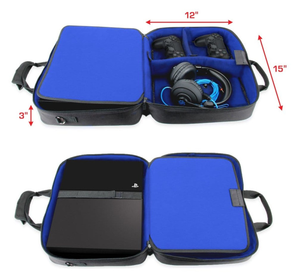Enhance USA Gear S13 Console Gaming PlayStation Case Blue 2